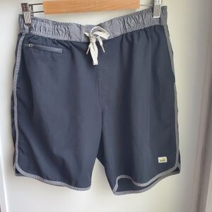 Vuori Banks Shorts 7.5" Men's M Black Unlined Stretch Gym Running Athleisure
